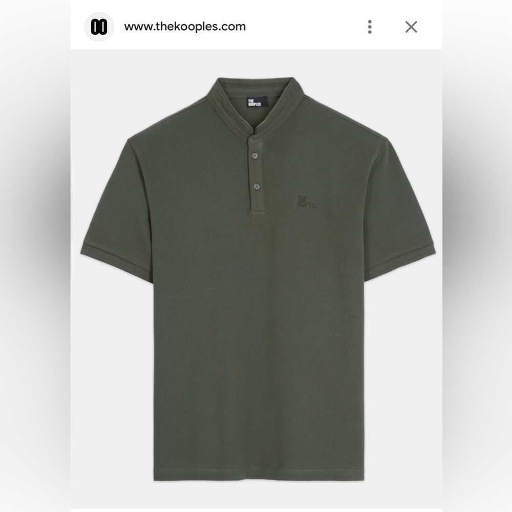 The Kooples Men’s green polo XL